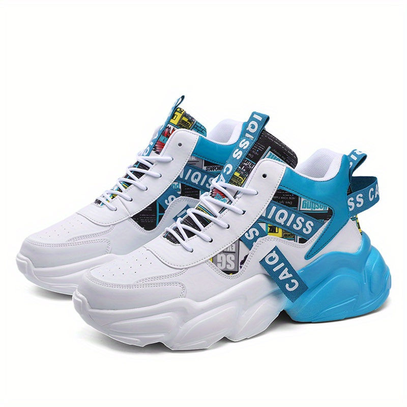 Thumbnail: High-Top Basketball Sneakers - Lightweight, Breathable Mesh