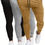 Thumbnail: 3 piece Men Jogger Sweatpants Jogger Stretch Cotton Deep Pockets 