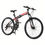 Thumbnail:  26in Folding Mountain Bike Shimano 21-Speed, with Disc Brakes, Red