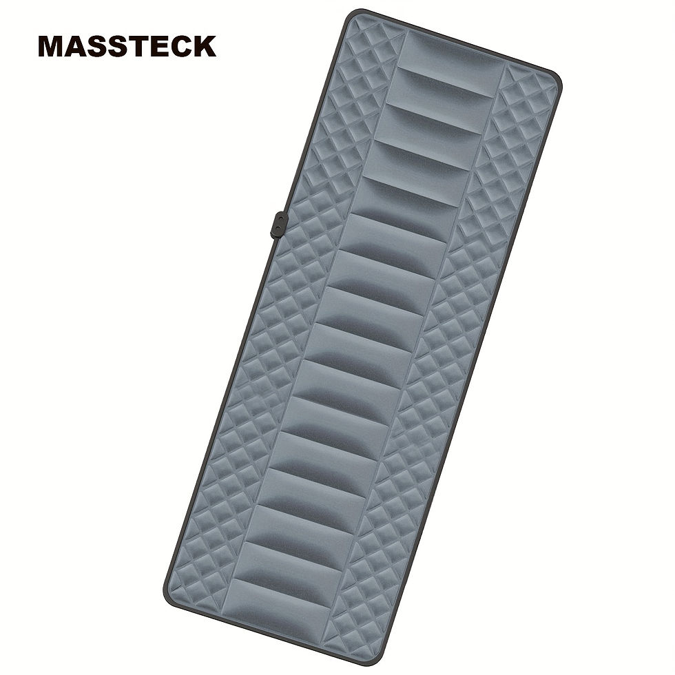 Massager Mat with Heat, Lumbar Traction & Relaxation, 10 Vibration Motors 