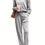 Thumbnail: Casual Solid Color Sporty Pantsuits