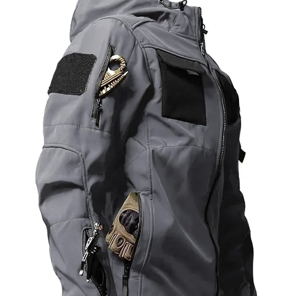 Thumbnail: Men's High Quality Tactical Jacket with Hood  