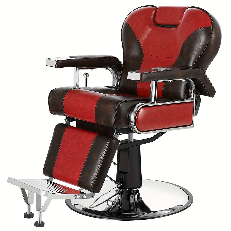 Heavy Duty Barber Chair Reclining With Headrest, For Hair Stylists, Tattoo Art