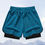 Thumbnail: 8pcs Sports Shorts for Men, Thin Style, Quick-Drying Silky Fiber Fabric