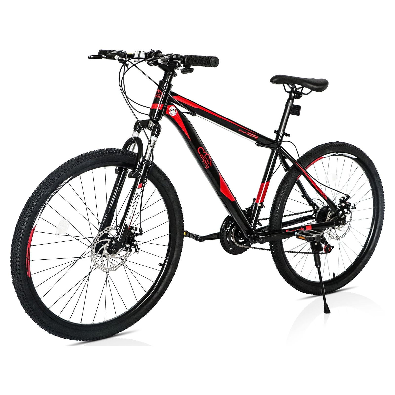 Mountain Bike, with 21 Speeds, 26-inch Wheels & Disc Brakes, Black/Red