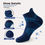 Thumbnail: 18 Pairs Merino Wool Ankle Socks - Compression Support Thick Cushion 