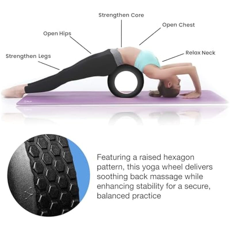 Thumbnail: Back Roller Wheel- Foam Padded Back Stretcher Wheel with Center Spine Cradle