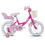 Thumbnail: Unicorn Girls Bike for Kids Ages 2-9, Training Wheels, Streamers, Basket Doll