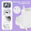 Thumbnail: Nail Dryer Light 30W UV Lamp 360° Rotatable Hands-Free 2-in-1 