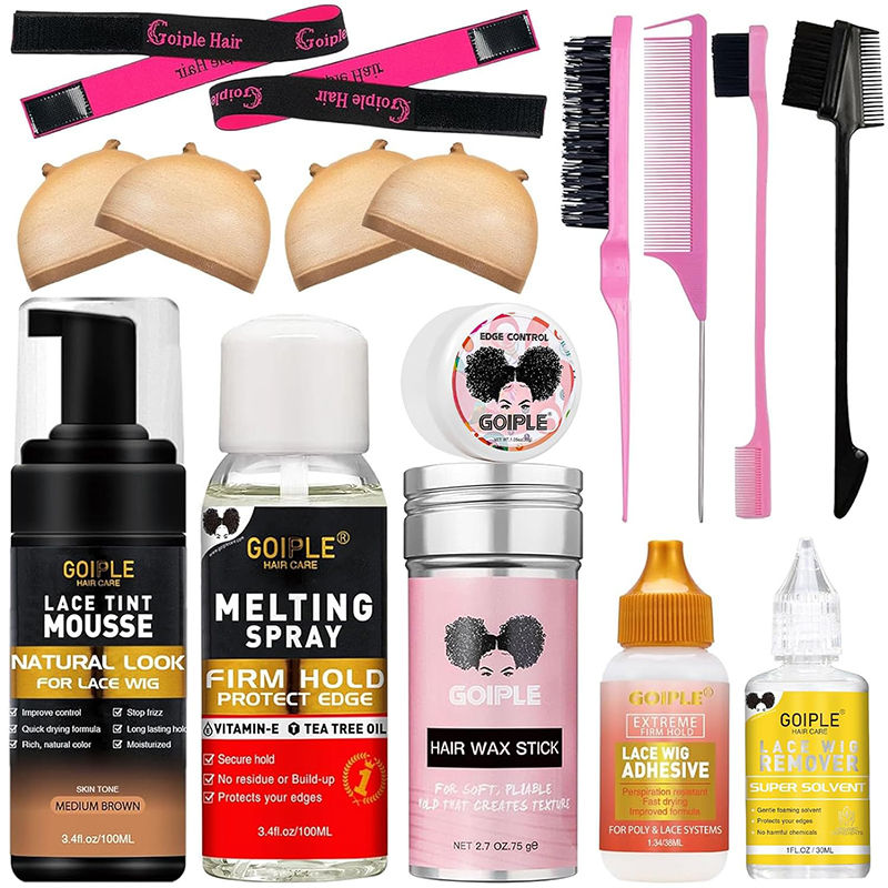 Thumbnail: Edge Control Wax Stick Kit for Slick Baby Hair Lace Wig Extensions