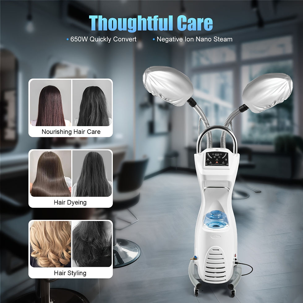 Stand Hair Steamer Hair Dryer Rolling Ozone Oil Treatment