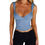 Thumbnail: Women Solid Color Camisoles V-Neck Sleeveless Tie-Up Backless Tank Top