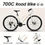Thumbnail: Adult Road Hybrid Bicycle With Front And Rear Disc Brakes, Safer