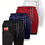 Thumbnail: 4 Pcs Men’s Workout Training Shorts, Quick Dry Lightweight Zipped Pockets