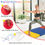Thumbnail: Tri-Fold Folding Exercise Mat 6 ft x 2 ft Portable Gymnastics Tumbling Yoga Mat