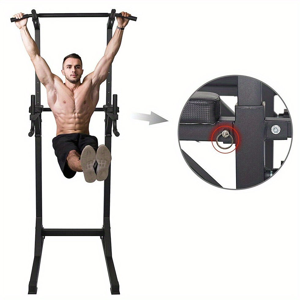 Thumbnail: Tungsten Steel Pull Up Dip Bar, Multi-Function Power Tower