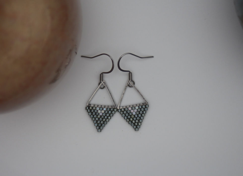 Miniature : Boucles d'oreilles Anne So vertes brillantes