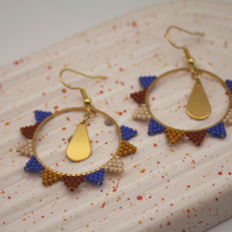 Miniature : Boucles d'oreilles Anouk automnales