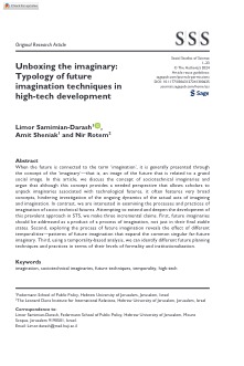 Project Result Preview - Unboxing the Imaginary: Imagination in the Service of Future-Oriented Collective Intelligence in 'Hi-Tech' Innovation Processes