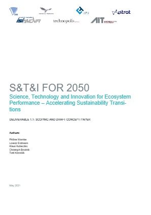 Project Result Preview - S&T&I FOR 2050
Science, Technology and Innovation for Ecosystem Performance – Accelerating Sustainability Transitions