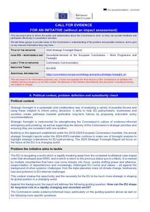 Project Result Preview - Call for evidence