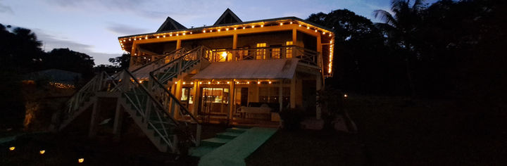 Hurakabra River Resort Guyana Mango Tree Villa at Night