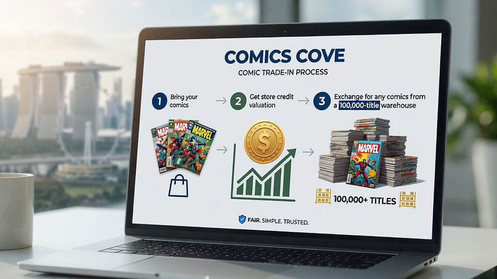 Comic Trade-In Singapore: How Store Credit Works at Comics Cove
