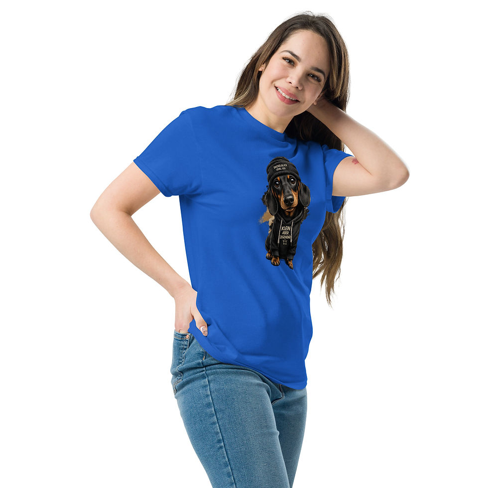 Miniaturbild: Klassisches Unisex T-Shirt mit Dackelblick