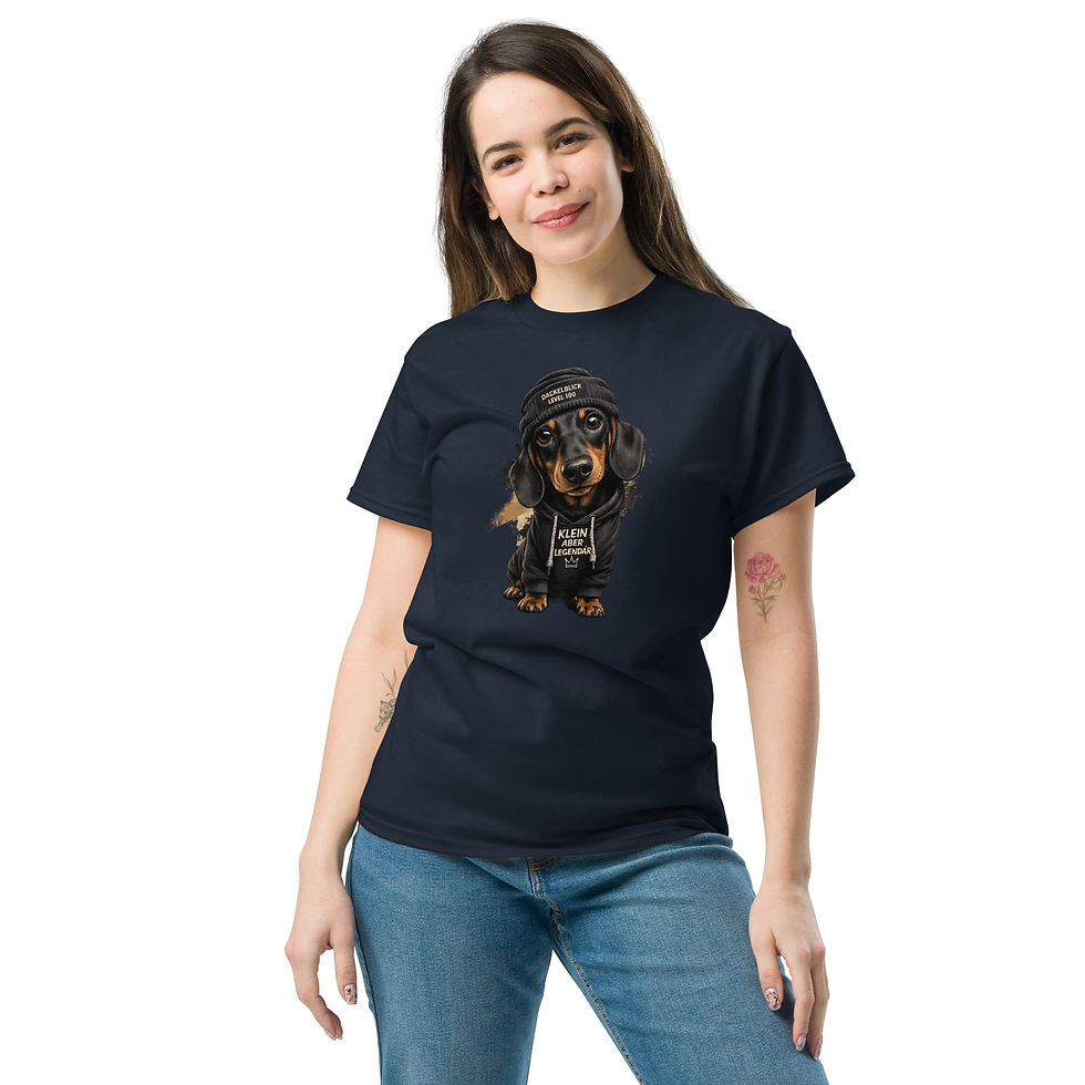 Miniaturbild: Klassisches Unisex T-Shirt mit Dackelblick