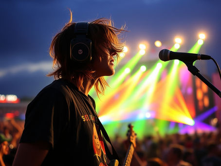 Skull Water hydration culture image at a music festival, representing still and sparkling water as a cool alternative to alcohol.