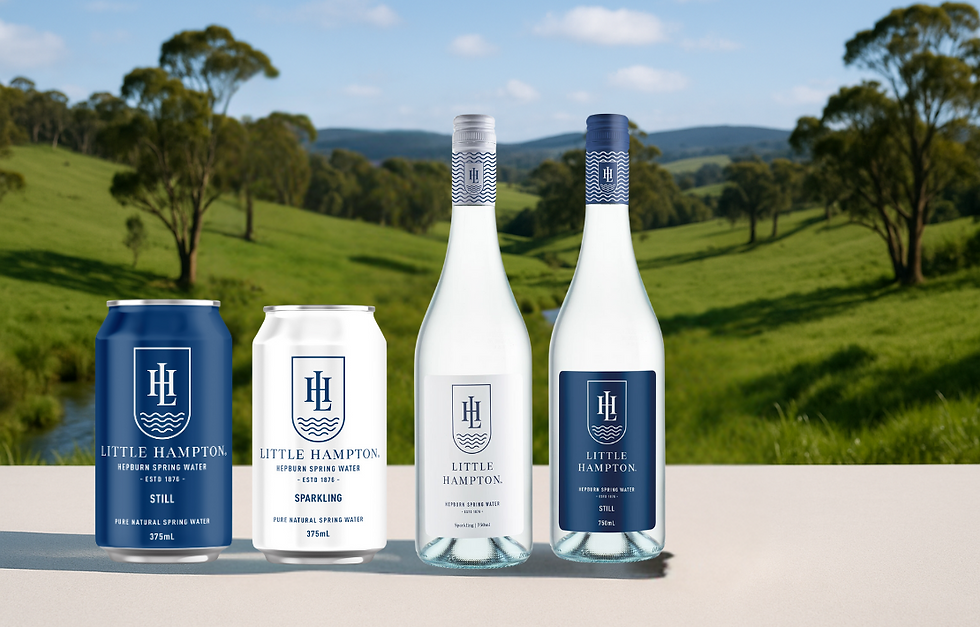 Premium Australian spring water from Hepburn Springs, perfect for fine dining and special occasions