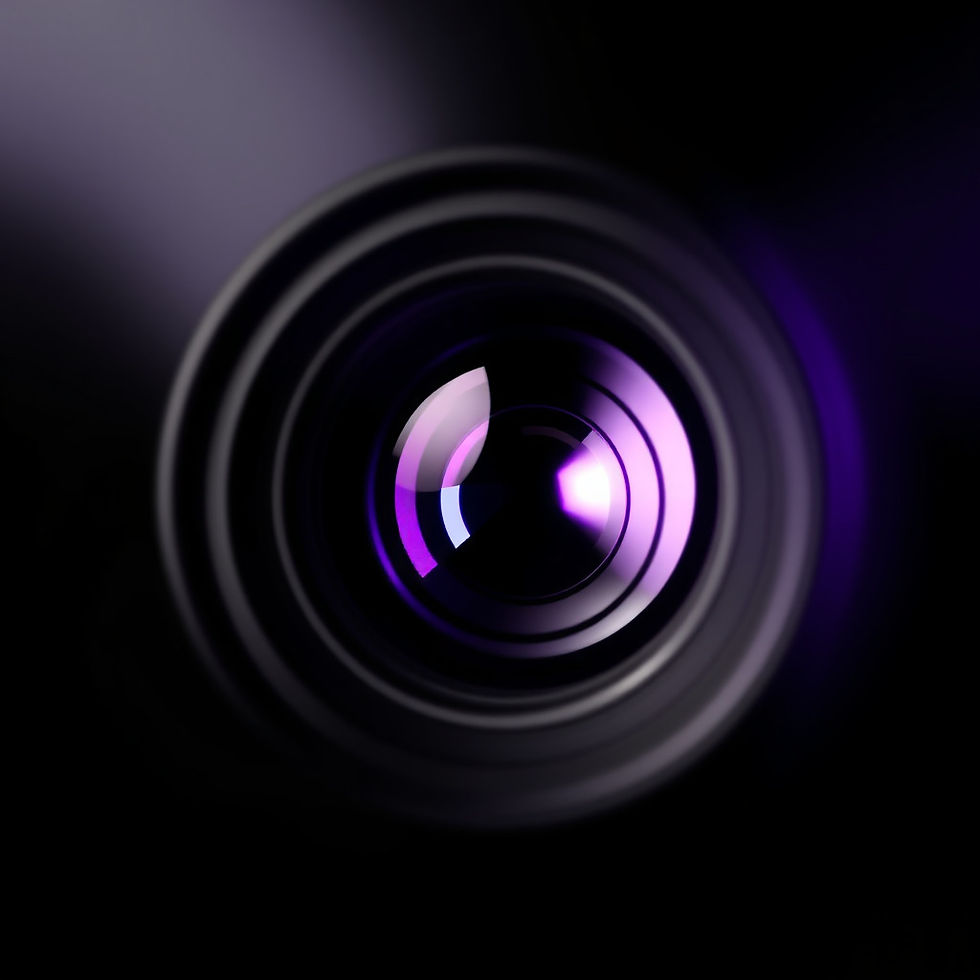 Professional Photography website background with a focus on aperture and shutter opening a