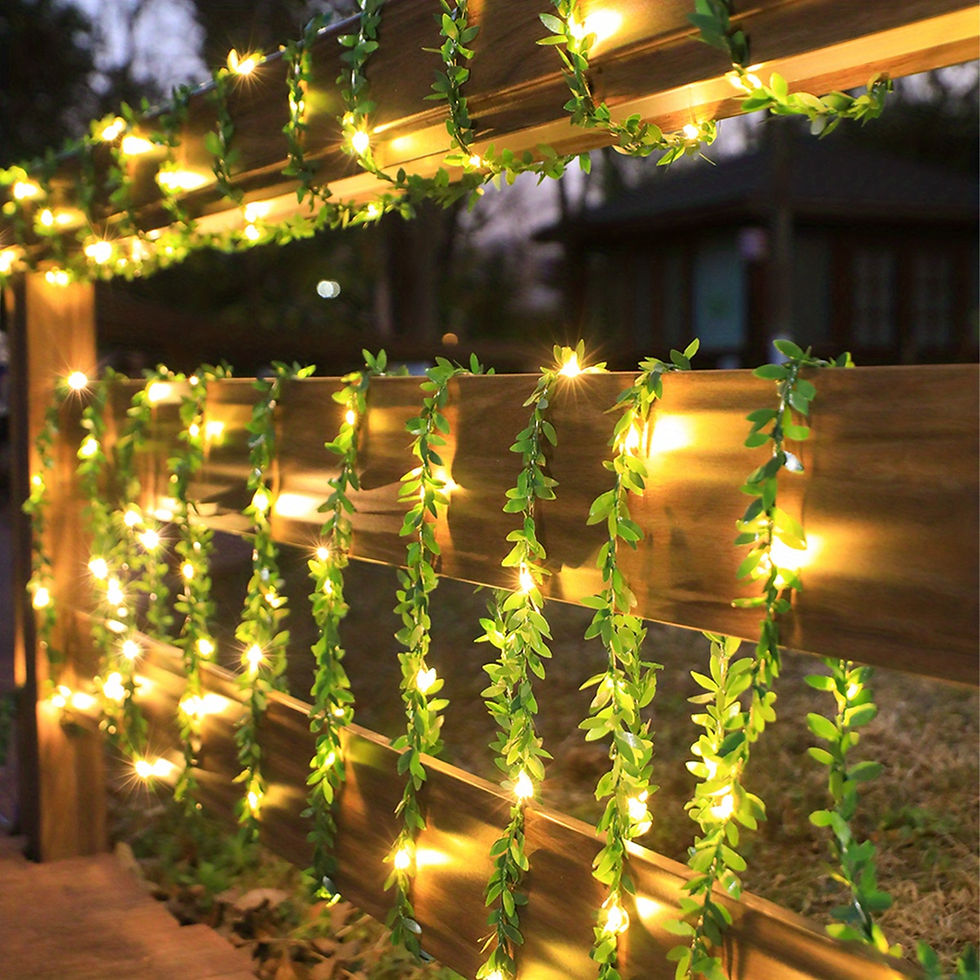 Green Leaf Vine LED String Lights – Cozy Indoor & Outdoor Décor