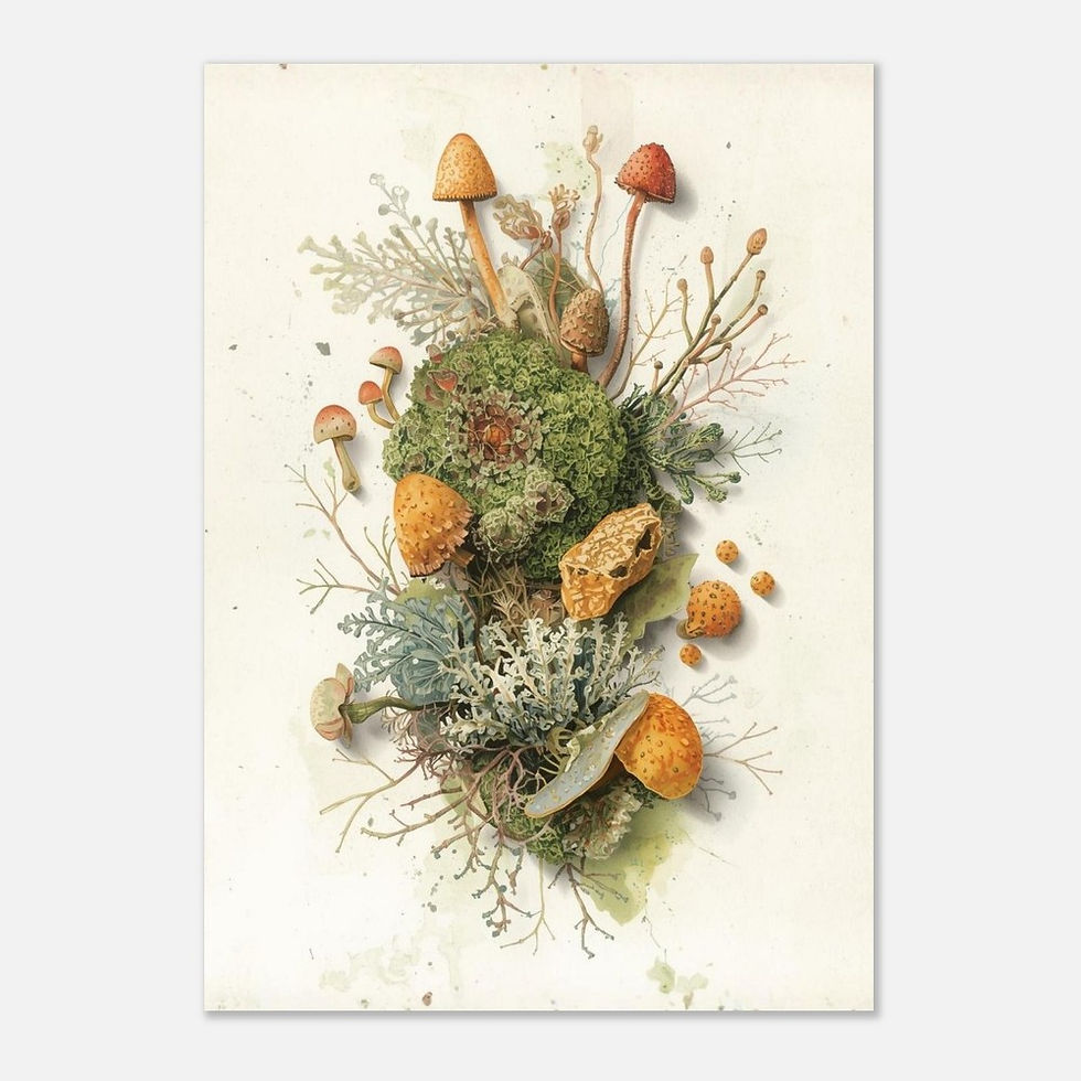 Thumbnail: Forest Reliquary – Botanical Watercolour Print