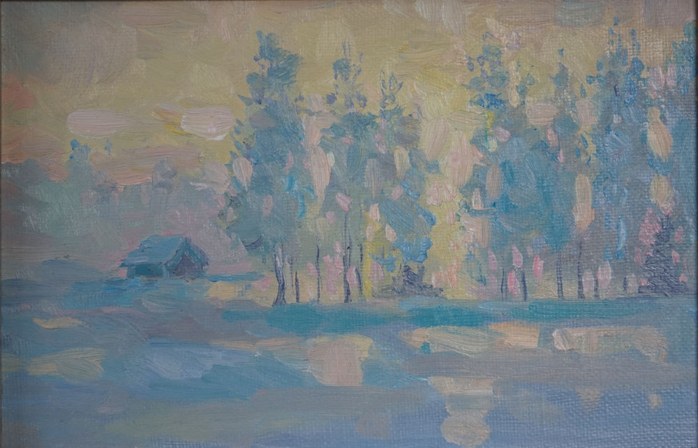 Александр Панюков Зима. х. м., 20х30