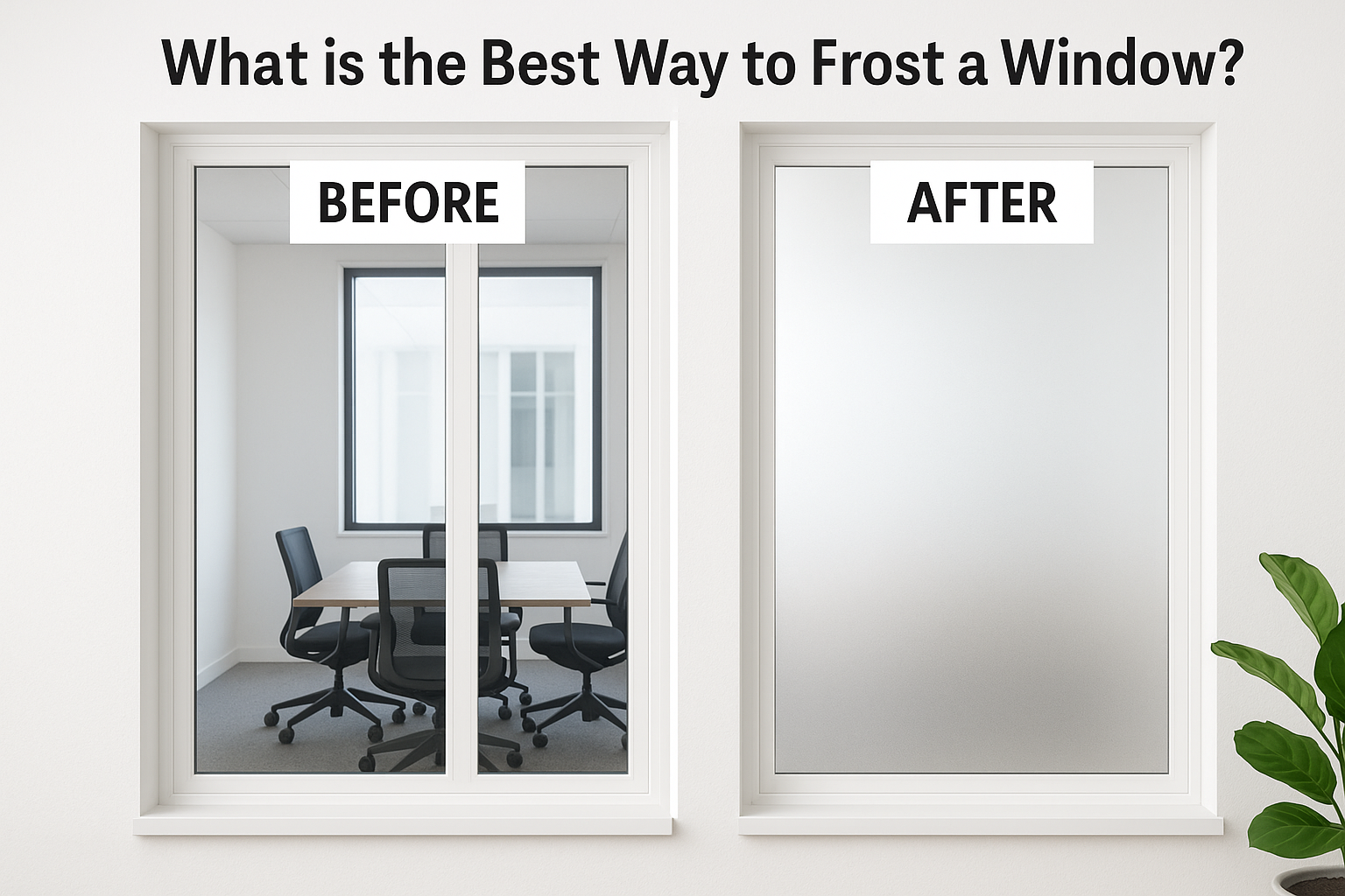 What is the Best Way to Frost a Window? Toronto’s #1 Window Frosting Solution