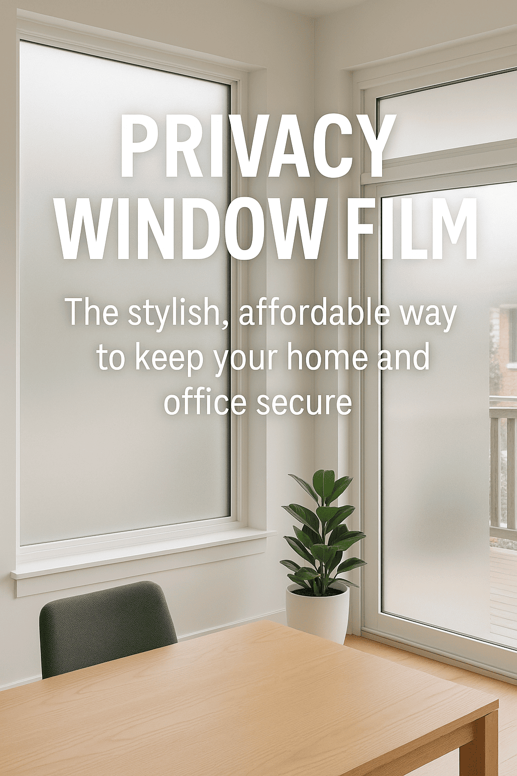 Privacy Window Film: The Stylish, Affordable Way to Keep Your Home and Office Secure