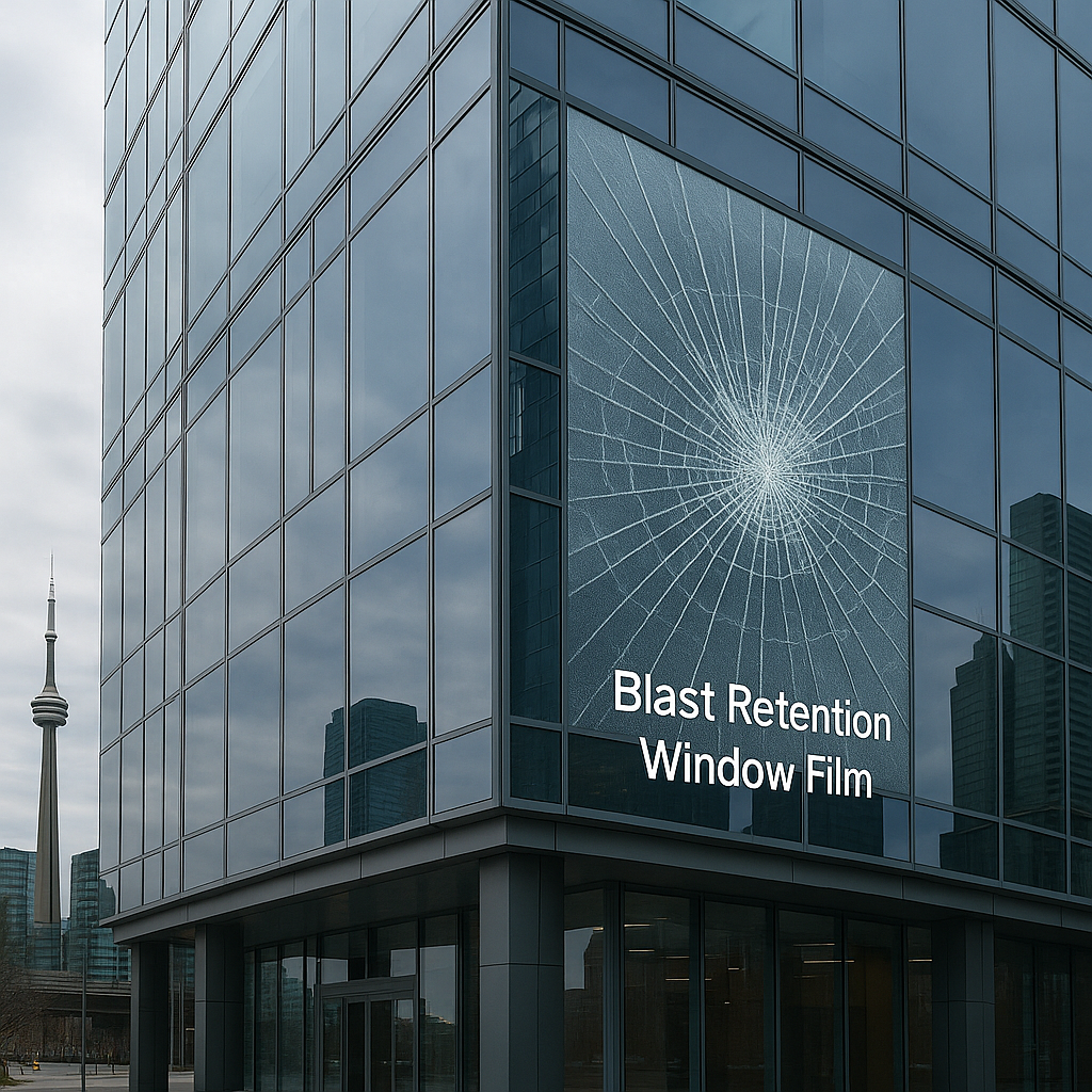How Blast Retention Window Films Enhance Safety for Toronto Commercial Buildings