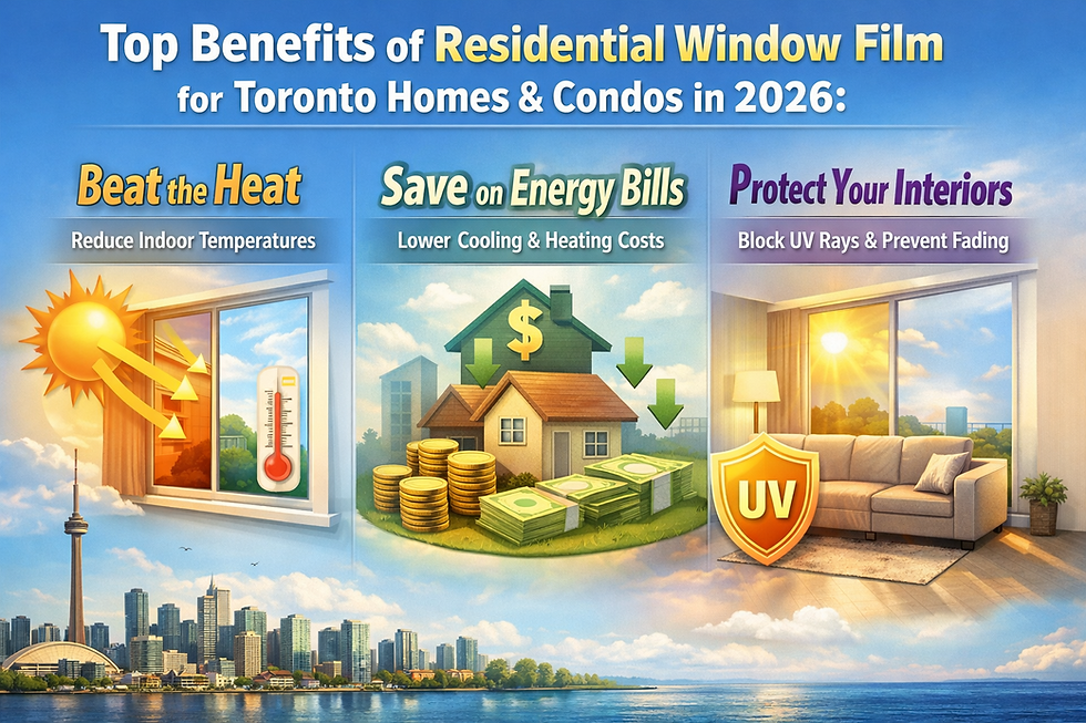 Top Benefits of Residential Window Film for Toronto Homes & Condos in 2026: Beat the Heat, Save on Energy Bills & Protect Your Interiors
