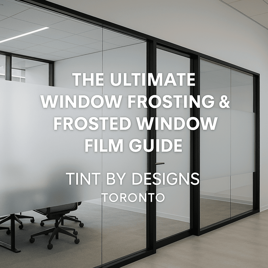 Enhance Your Space with Window Frosting in Toronto