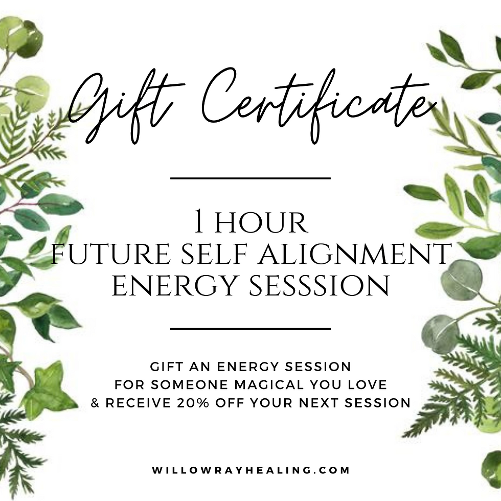Future Self Alignment Energy Session Gift Certificate
