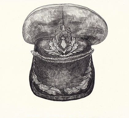 Missing figure -
My father’s military hat.