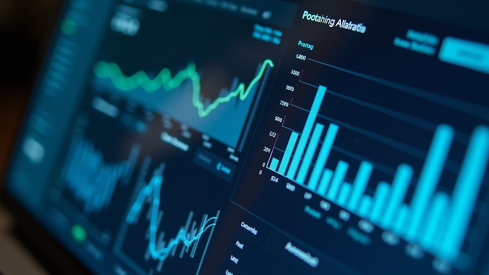 Close-up view of a digital dashboard displaying IT project metrics