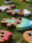 Ginger people drying in the sun