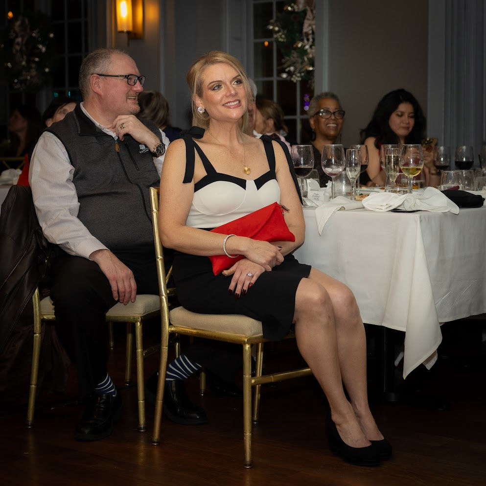 Corporate gala event photography in Westchester NY with guests at formal business dinner