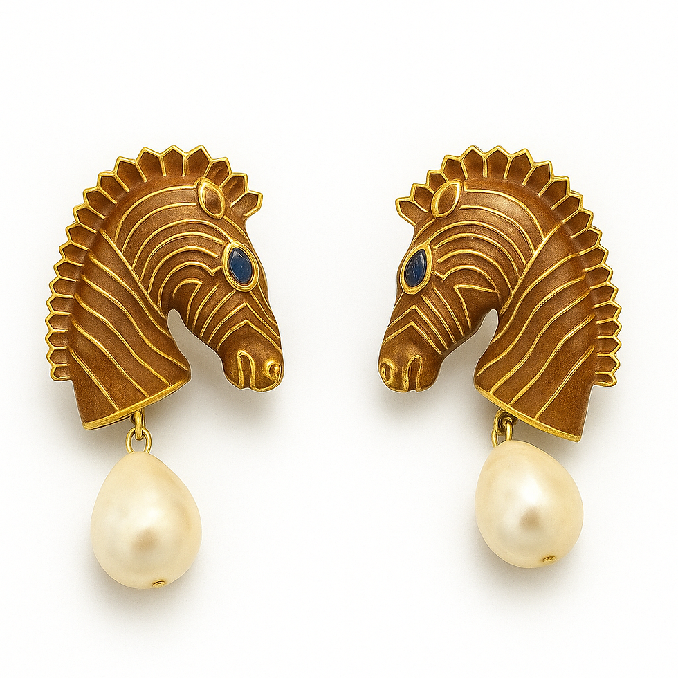 Loki earrings in brown