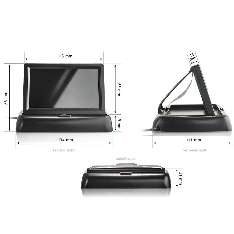 Miniatura: Baby Safety Car Rearview Mirror with Infrared Camera