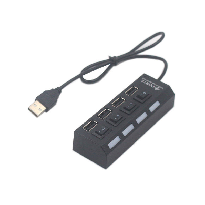 Miniatura: 4-Port USB Splitter Hub with Independent Switches