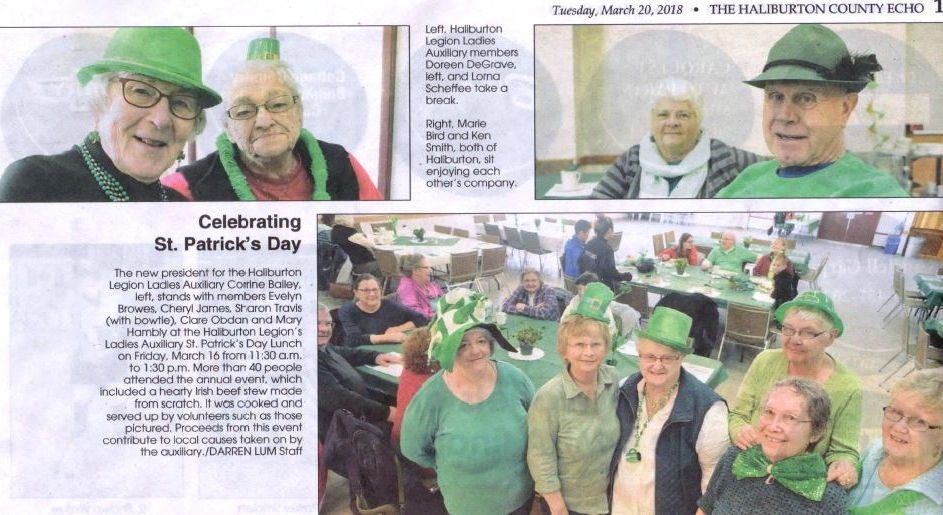 St Patrick lunch 2018
