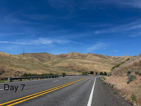 Day 7 Waitsburg, WA to Clarkston, WA